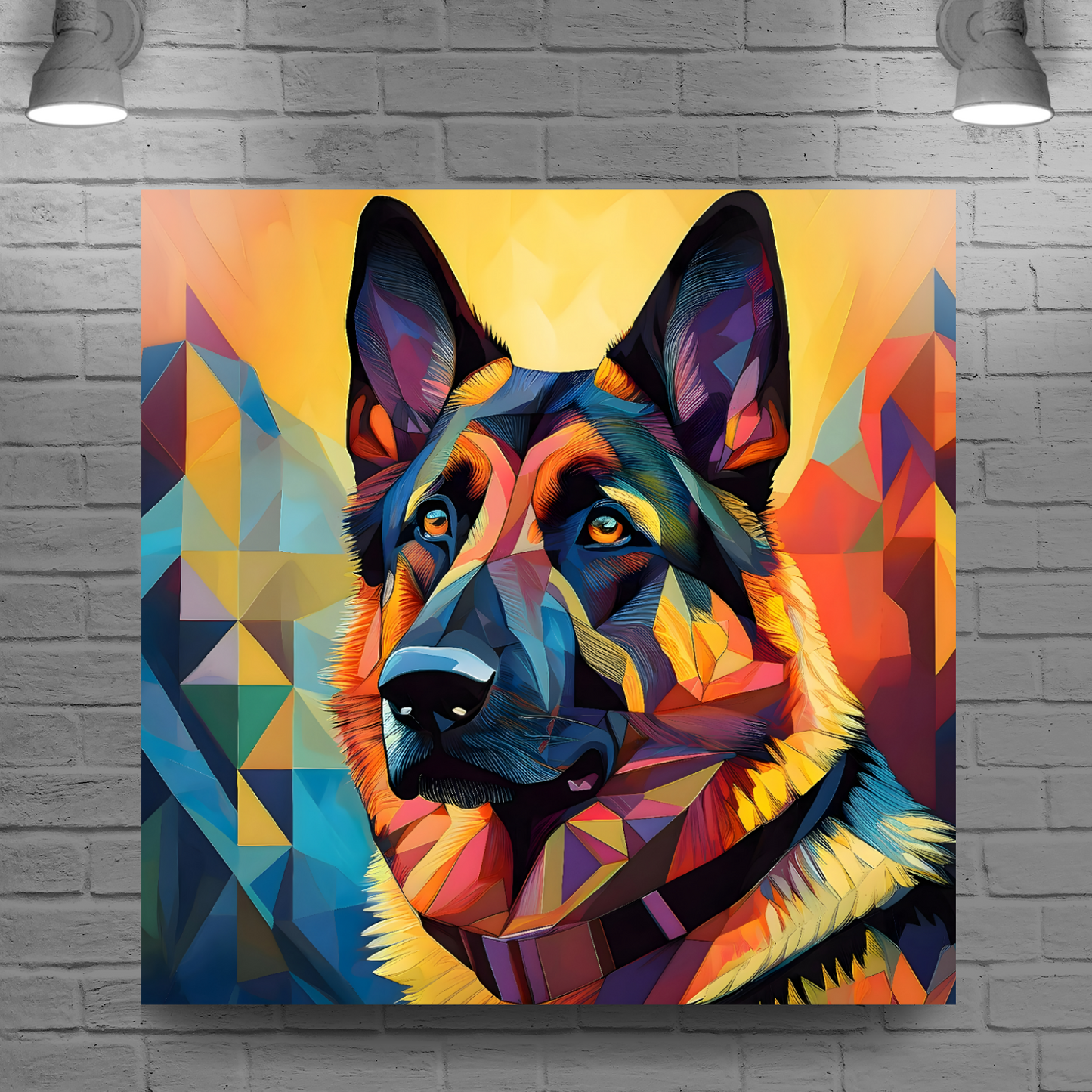 German Shepherd, Printed On High Quality Canvas, Vivid Colours, Box Canvas, Unique Images, A Gift To Last A Lifetime...