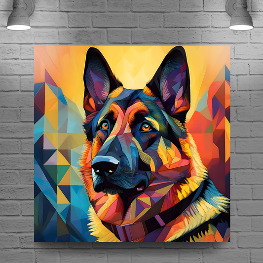 German Shepherd, Printed On High Quality Canvas, Vivid Colours, Box Canvas, Unique Images, A Gift To Last A Lifetime...