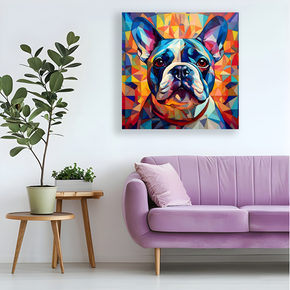 French Bulldog, Printed On High Quality Canvas, Vibrant Colours, Unique Print, An Enduring Gift...