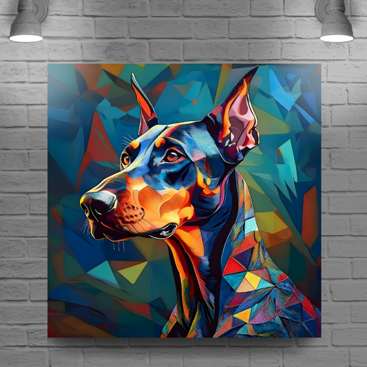 Doberman Pinscher, Printed On High Quality Canvas, Vivid Colours, Box Canvas, Unique Images, A Gift To Last A Lifetime...