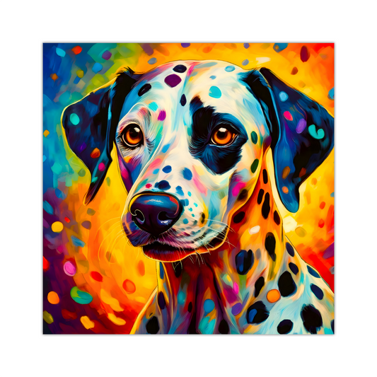 Dalmation, Printed On High Quality Canvas, Vivid Colours, Box Canvas, Unique Images, A Gift To Last A Lifetime...