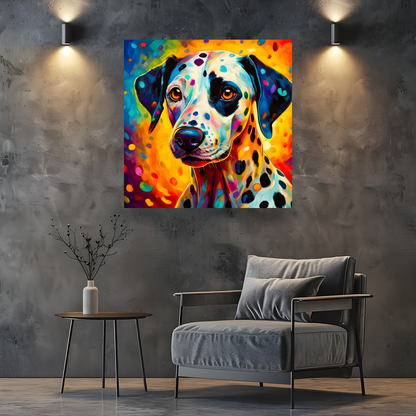 Dalmation, Printed On High Quality Canvas, Vibrant Colours, Highly Detailed, Unique Print, An Enduring Gift...