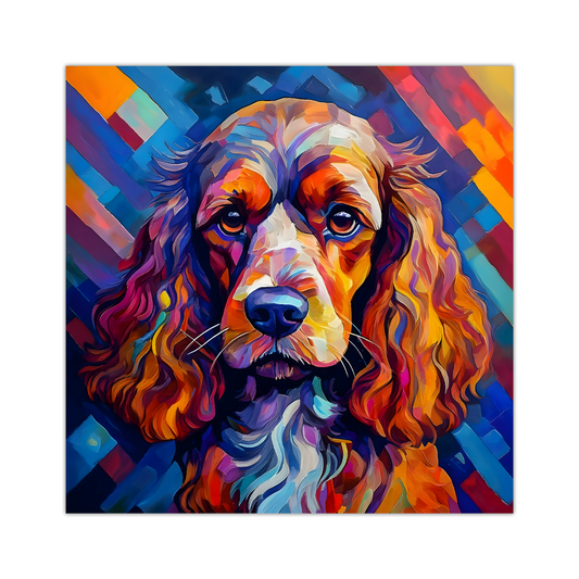 Cocker Spaniel, Printed On High Quality Canvas, Vivid Colours, Box Canvas, Unique Images, A Gift To Last A Lifetime...