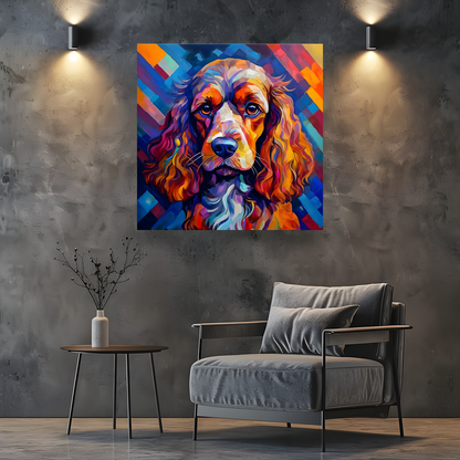 Cocker Spaniel, Printed On High Quality Canvas, Vibrant Colours, Highly Detailed, Unique Print, An Enduring Gift...