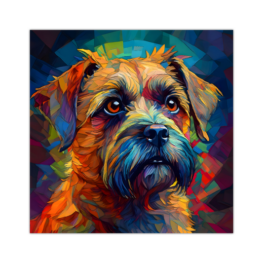 Border Terrier, Printed On High Quality Canvas, Vivid Colours, Box Canvas, Unique Images, A Gift To Last A Lifetime...