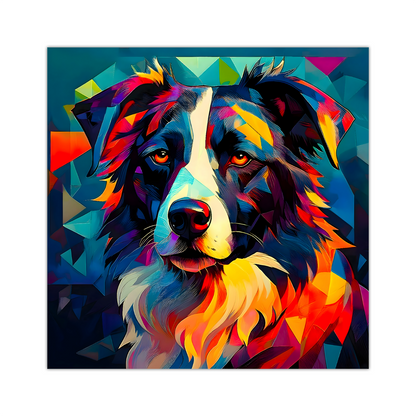Border Collie, Printed On High Quality Canvas, Vibrant Colours, Highly Detailed, Unique Print, An Enduring Gift...