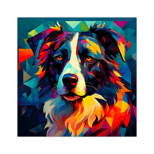Border Collie,  Printed On High Quality Canvas, Vivid Colours, Box Canvas, Unique Images, A Gift To Last A Lifetime...