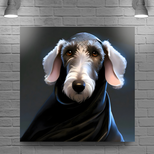 Bedlington,  Printed On High Quality Canvas, Vivid Colours, Box Canvas, Unique Images, A Gift To Last A Lifetime...