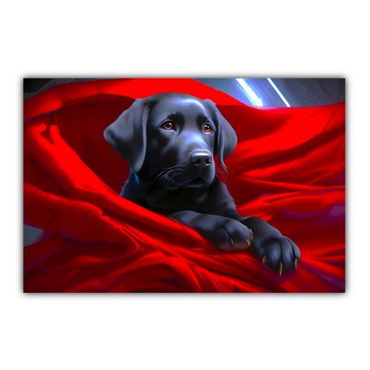 Labrador Puppy 1, Printed On High Quality Canvas, Vivid Colours, Box Canvas, Unique Images, A Gift To Last A Lifetime...