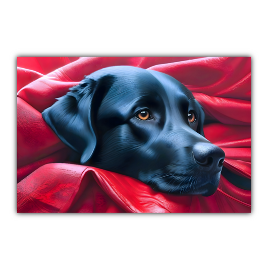 Labrador Puppy, Printed On High Quality Canvas, Vivid Colours, Box Canvas, Unique Images, A Gift To Last A Lifetime...