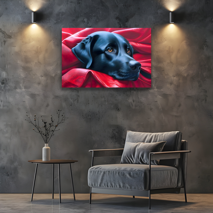 Labrador Puppy, Printed On High Quality Canvas, Vibrant Colours, Unique Print, An Enduring Gift...