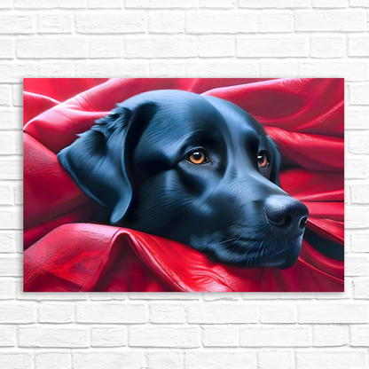 Labrador Puppy, Printed On High Quality Canvas, Vibrant Colours, Unique Print, An Enduring Gift...