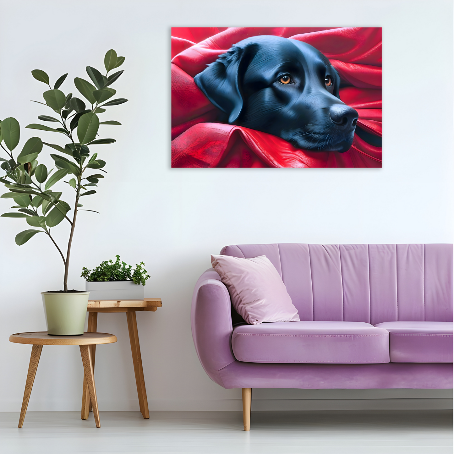 Labrador Puppy, Printed On High Quality Canvas, Vivid Colours, Box Canvas, Unique Images, A Gift To Last A Lifetime...