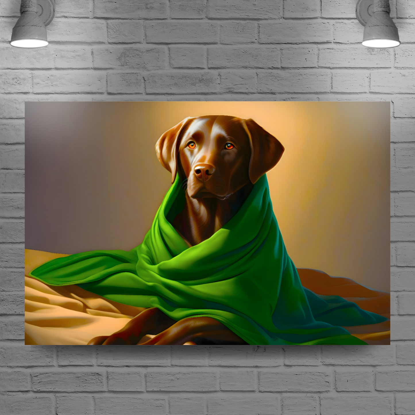 Labrador 1, Printed On High Quality Canvas, Vivid Colours, Box Canvas, Unique Images, A Gift To Last A Lifetime...