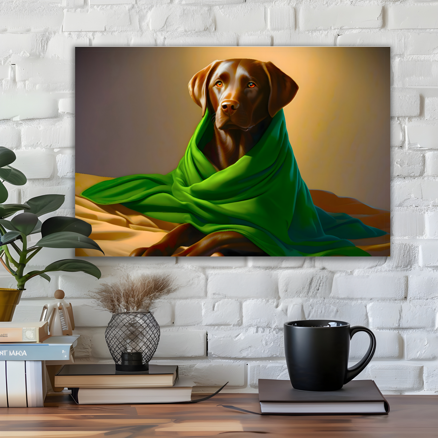 Labrador 1, Printed On High Quality Canvas, Vivid Colours, Box Canvas, Unique Images, A Gift To Last A Lifetime...