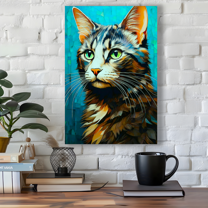 Cat 6, Printed On High Quality Canvas, Highly Detailed, Vibrant Colours, Unique Print, An Enduring Gift...