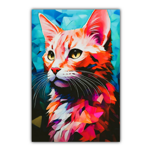 Cat 7, Printed On High Quality Canvas, Vivid Colours, Unique Images, A Gift To Last A Lifetime..