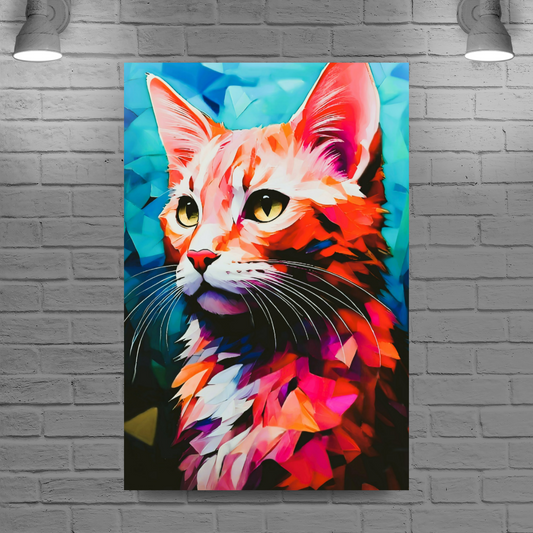 Cat 7, Printed On High Quality Canvas, Vivid Colours, Unique Images, A Gift To Last A Lifetime..