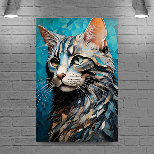 CAT 8, Printed On High Quality Canvas, Vivid Colours, Unique Images, A Gift To Last A Lifetime..
