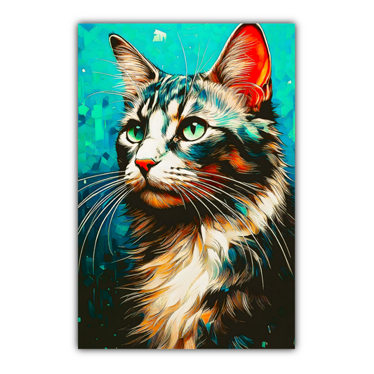 CAT 9, Printed On High Quality Canvas, Vivid Colours, Unique Images, A Gift To Last A Lifetime...