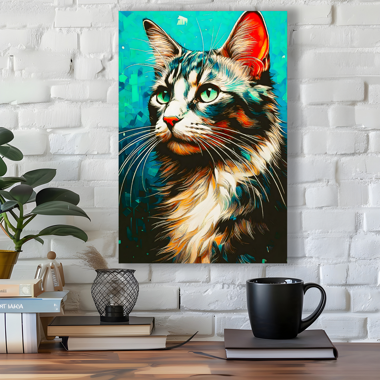 CAT 9, Printed On High Quality Canvas, Vivid Colours, Unique Images, A Gift To Last A Lifetime...