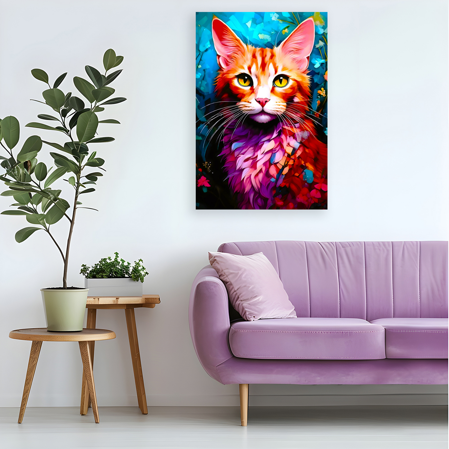 CAT 10, Printed On High Quality Canvas, Vivid Colours, Unique Images, A Gift To Last A Lifetime...
