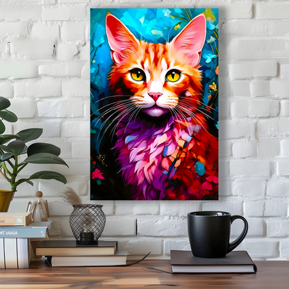 CAT 10, Printed On High Quality Canvas, Vibrant Colours, Unique Print, An Enduring Gift...