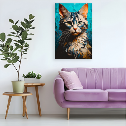 CAT 11, Printed On High Quality Canvas, Highly Detailed, Vibrant Colours, Unique Print, An Enduring Gift...