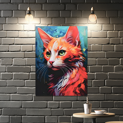 Cat A1, Printed On High Quality Canvas, Highly Detailed, Vibrant Colours, Unique Print, An Enduring Gift...