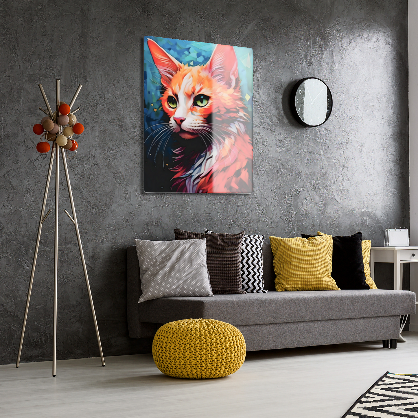 Cat A1, Printed On Gloss Aluminium To Enhance Colour And Detail, A Unique Gift That Will Lasts Forever...
