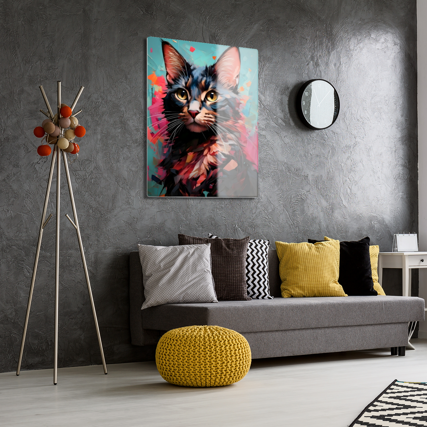 Cat A2, Printed On Gloss Aluminium To Enhance Colour And Detail, A Unique Gift That Will Lasts Forever...