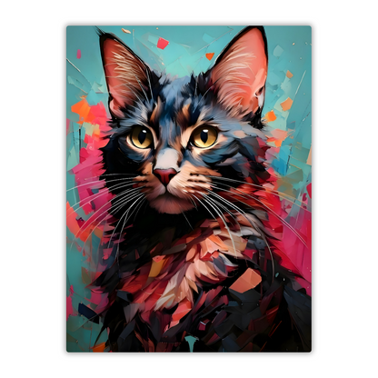 Cat A2, Printed On Gloss Aluminium To Enhance Colour And Detail, A Unique Gift That Will Lasts Forever...