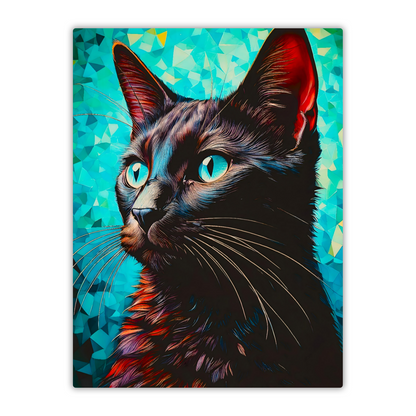 Cat A3, Printed On High Quality Canvas, Vivid Colours, Unique Images, Great Gift Idea, an enduring memory...