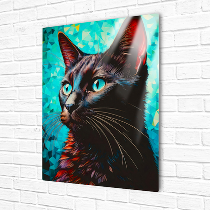 Cat A3, Printed On High Quality Canvas, Vivid Colours, Unique Images, Great Gift Idea, an enduring memory...