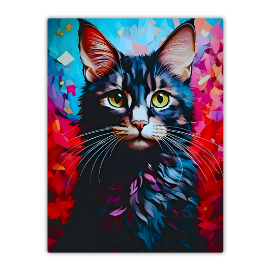 Cat A4, Printed On Gloss Aluminium To Enhance Colour And Detail, A Unique Gift That Will Lasts Forever...