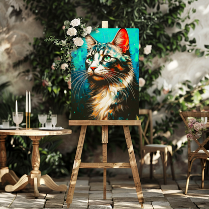 Cat A9, Printed On Gloss Aluminium To Enhance Colour And Detail, Vivid Image, A Unique Gift...