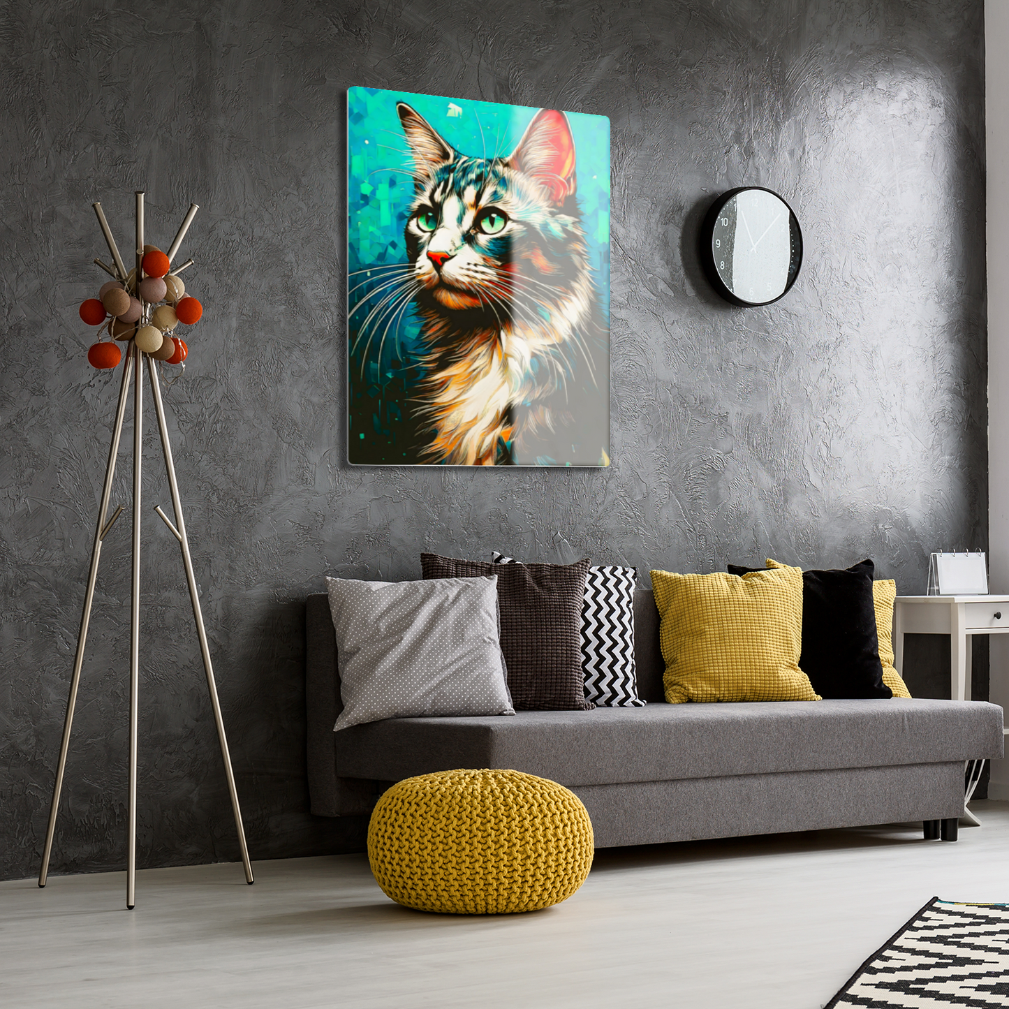 Cat A9, Printed On Gloss Aluminium To Enhance Colour And Detail, A Unique Gift That Will Lasts Forever...