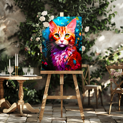 Cat A10, Printed On Gloss Aluminium To Enhance Colour And Detail, Vivid Image, A Unique Gift...