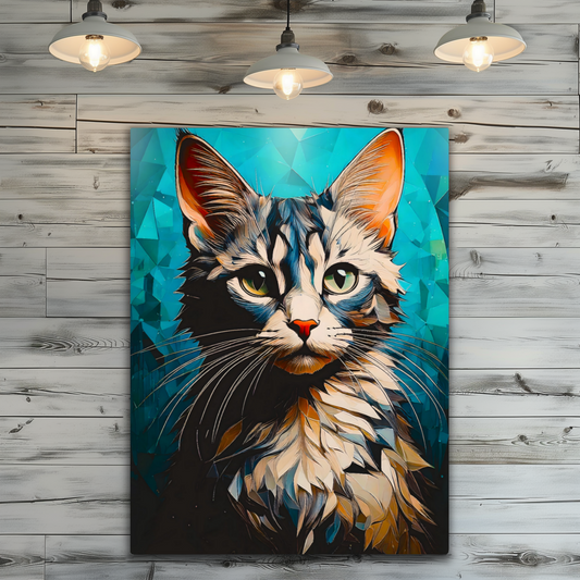 Cat A11, Printed On Gloss Aluminium To Enhance Colour And Detail, A Unique Gift That Will Lasts Forever...