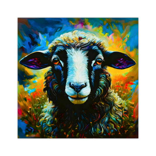 Dolly, The Sheep, Printed On High Quality Canvas, Colourful Print, Unique Images, A Gift To Last A Lifetime...