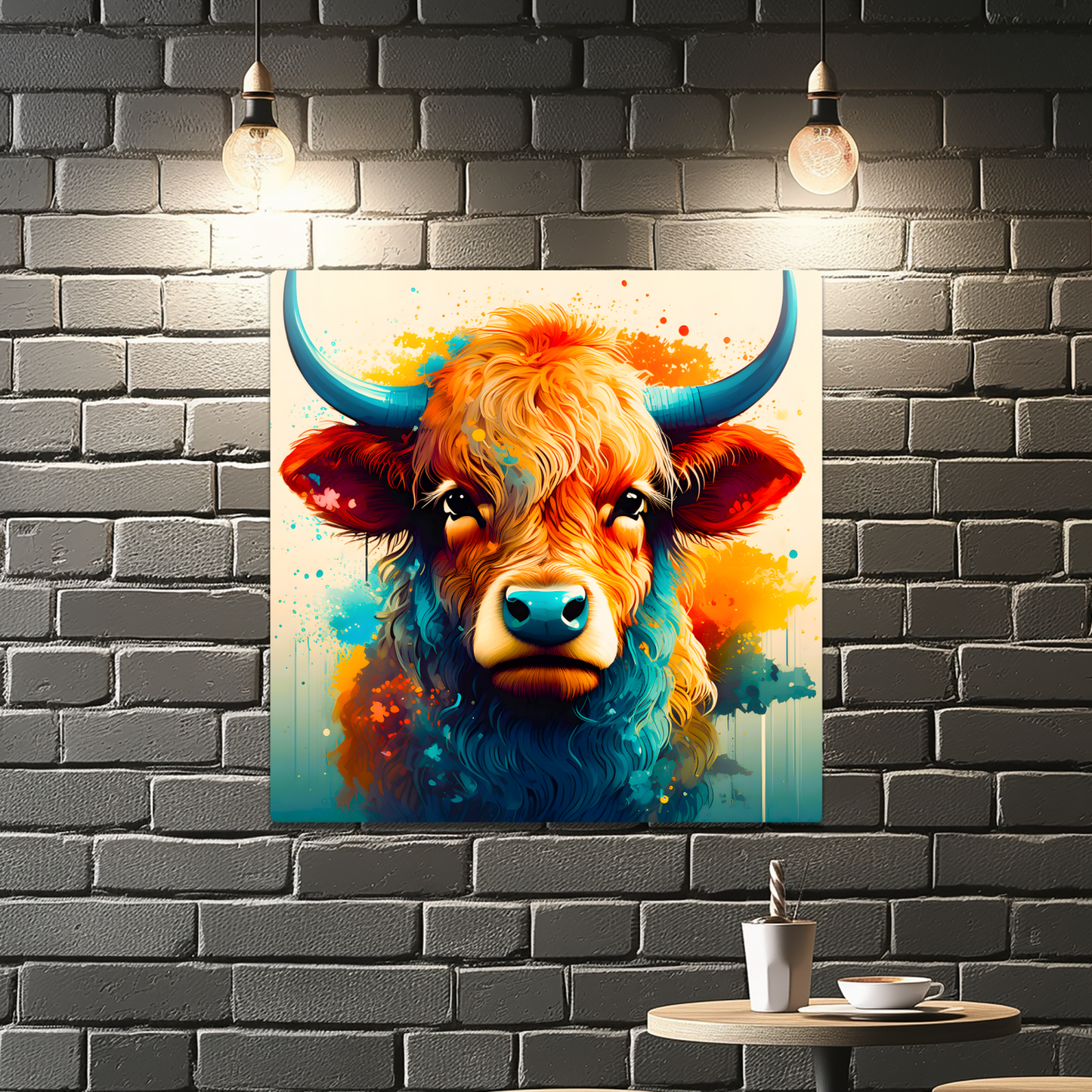 Highland Cows HC5, Printed On Gloss Aluminium To Enhance Colour And Detail, A Unique Gift That Will Lasts Forever...