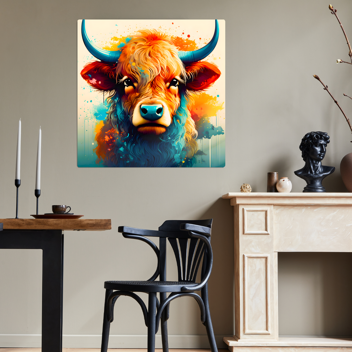 Highland Cows HC5, Printed On Gloss Aluminium To Enhance Colour And Detail, A Unique Gift That Will Lasts Forever...
