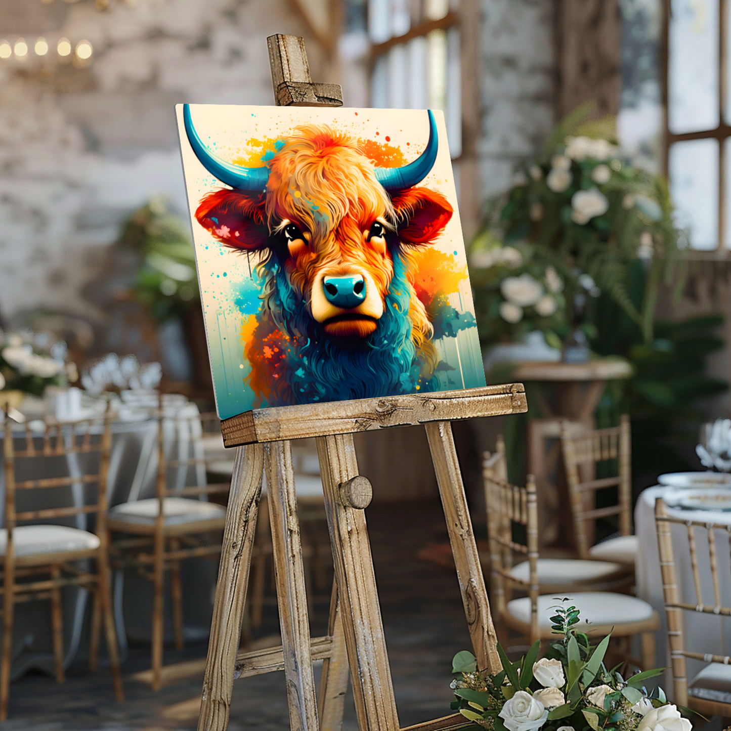 Highland Cows HC5, Printed On Gloss Aluminium To Enhance Colour And Detail, A Unique Gift That Will Lasts Forever...