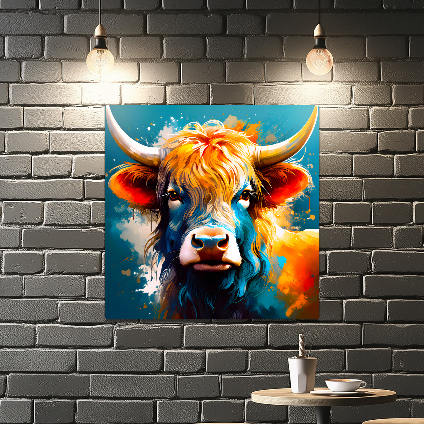 Highland Cows HC6, Printed On Gloss Aluminium To Enhance Colour And Detail, A Unique Gift That Will Lasts Forever...