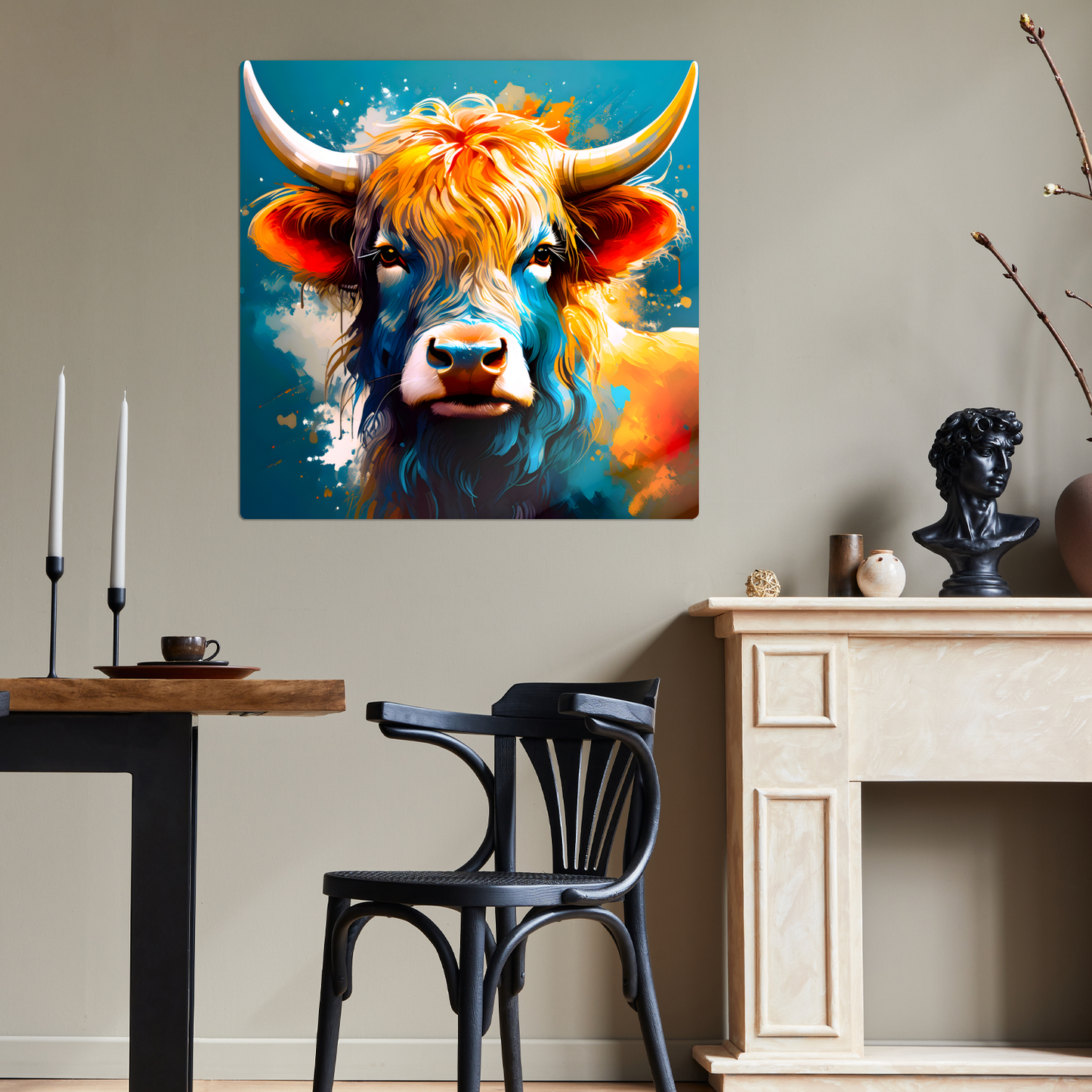 Highland Cows HC6, Printed On Gloss Aluminium To Enhance Colour And Detail, A Unique Gift That Will Lasts Forever...