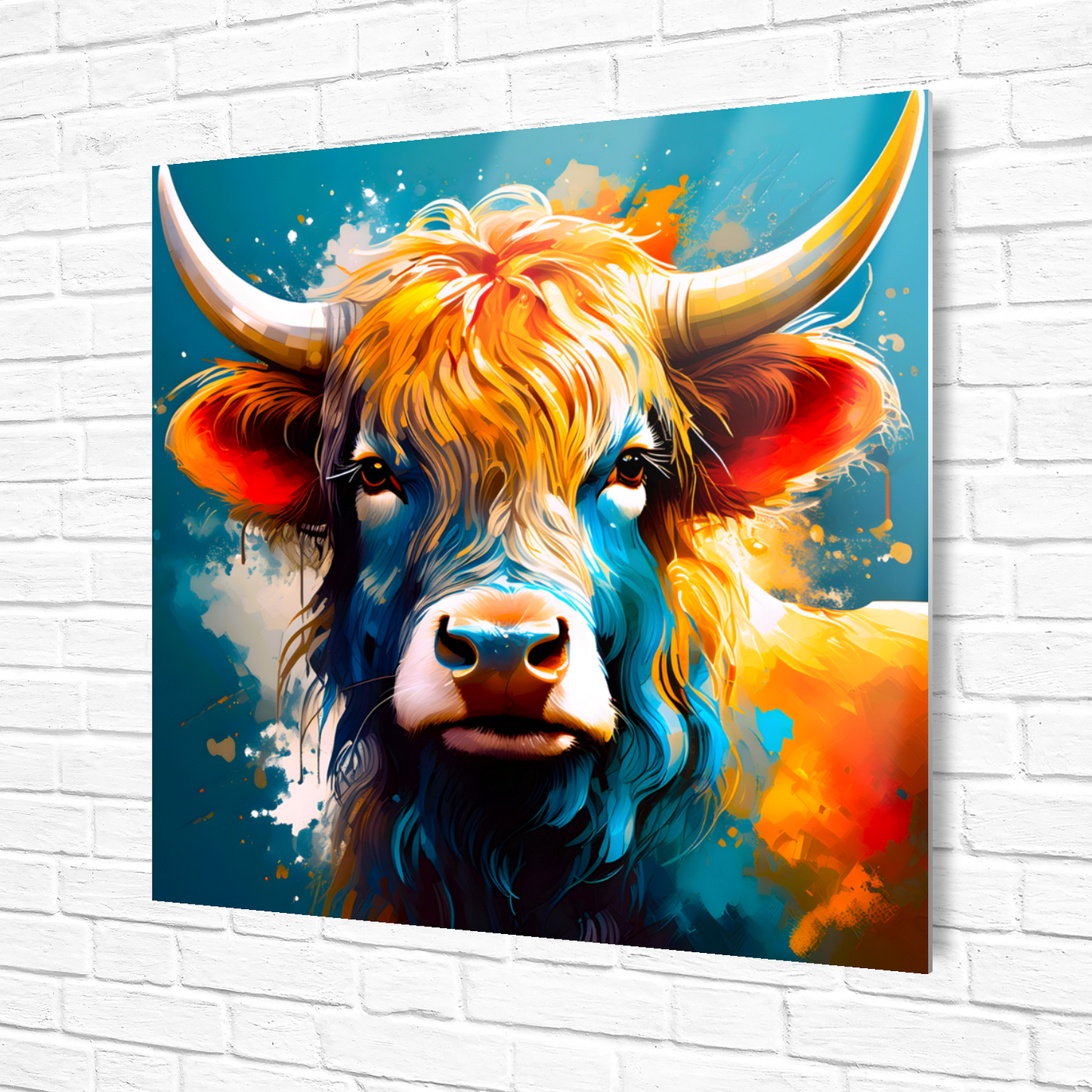 Highland Cows HC6, Printed On Gloss Aluminium To Enhance Colour And Detail, A Unique Gift That Will Lasts Forever...