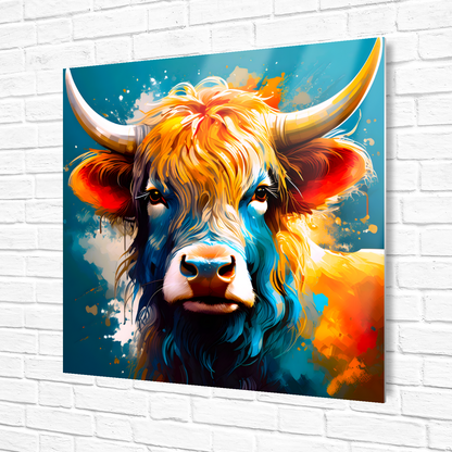 Highland Cow HC6, Printed on aluminium to enhance colour and detail, unique print, an enduring gift...