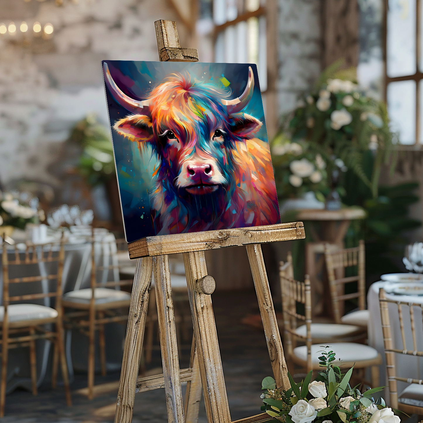 Highland Cows HC7, Printed On Gloss Aluminium To Enhance Colour And Detail, A Unique Gift That Will Lasts Forever...