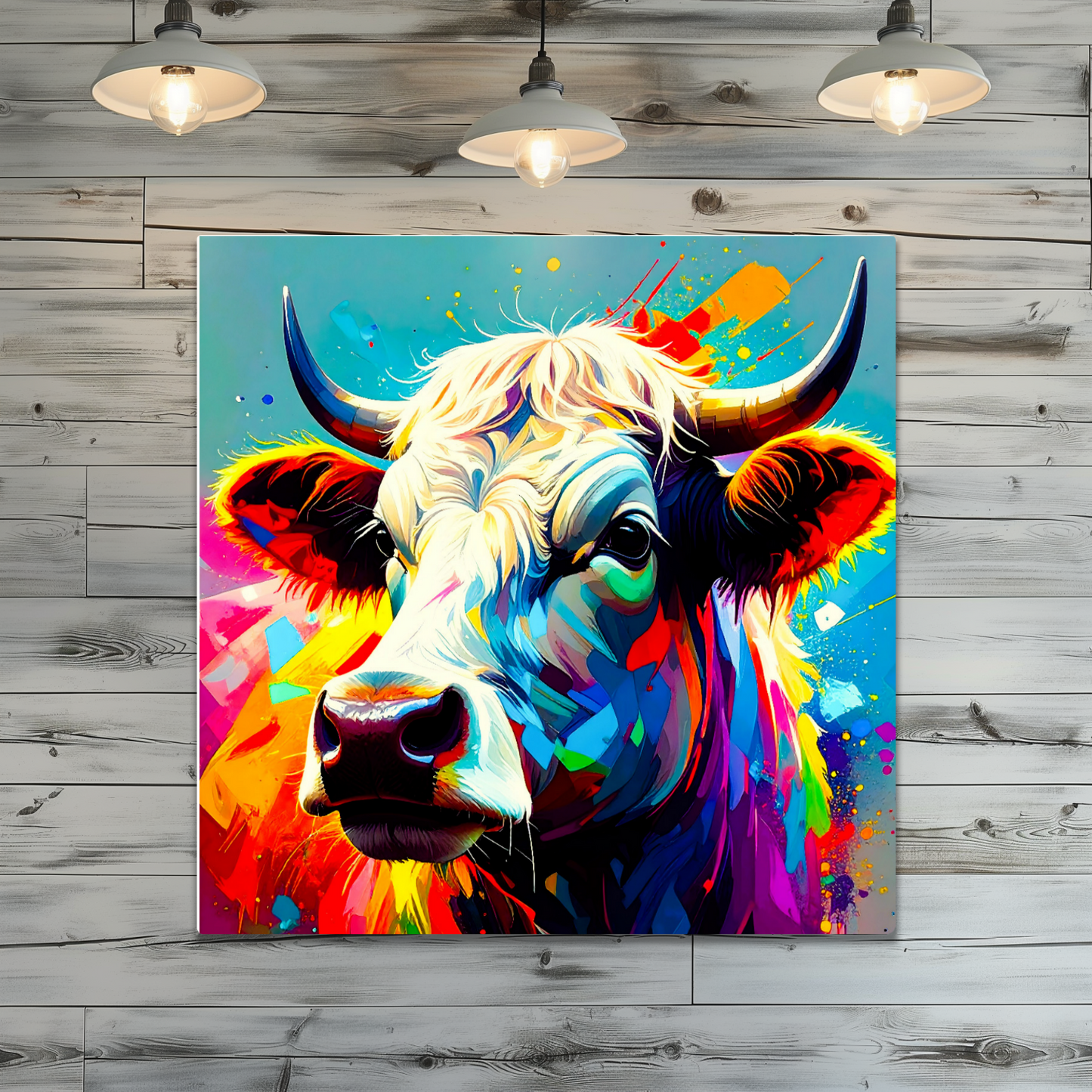 Highland Cows HC8, Printed On Gloss Aluminium To Enhance Colour And Detail, A Unique Gift That Will Lasts Forever...