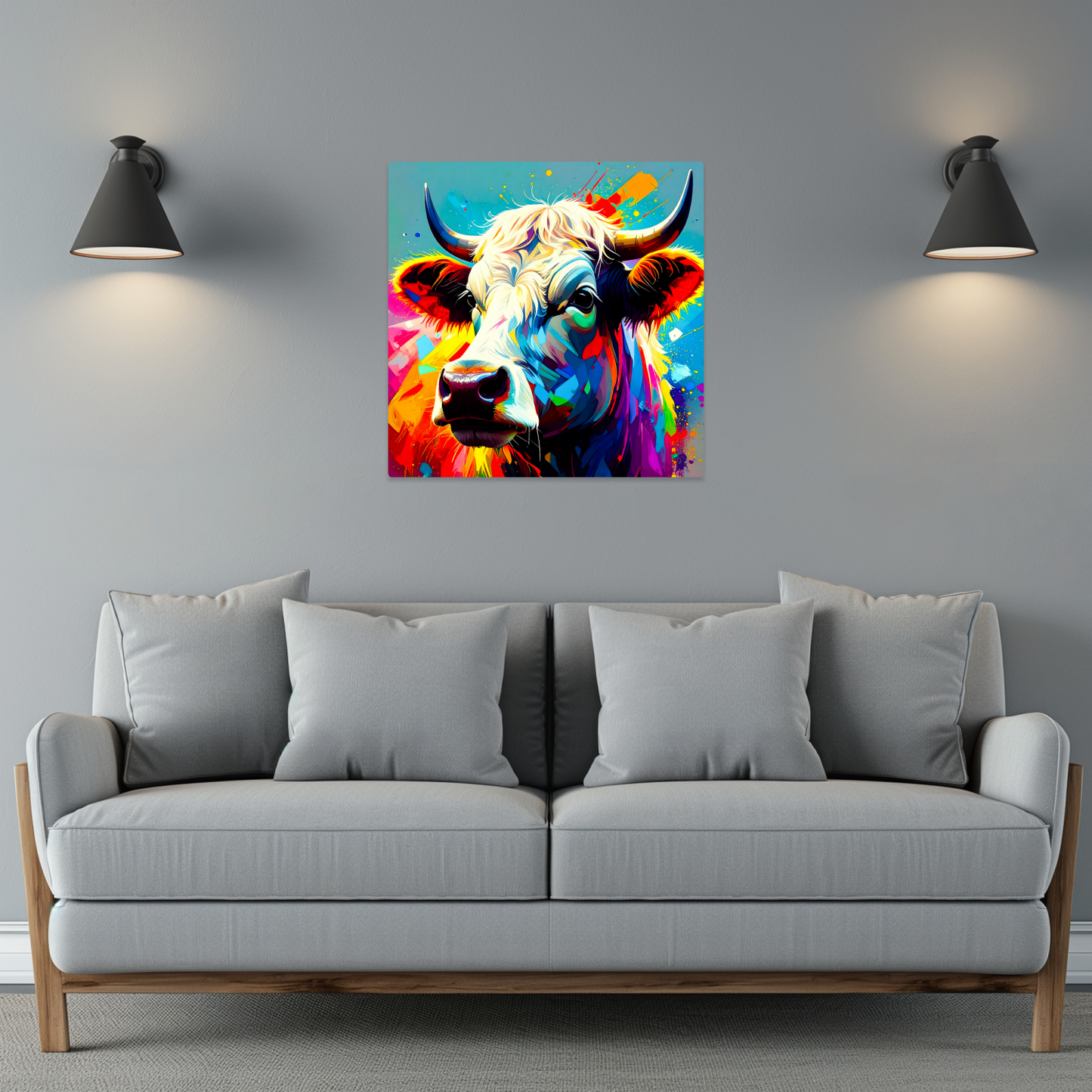 Highland Cows HC8, Printed On Gloss Aluminium To Enhance Colour And Detail, A Unique Gift That Will Lasts Forever...